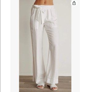 #63❤️ Bella Dahl Wide Leg Drawstring Eyelet Trim Pants